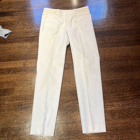 Gucci off weight size 40 white cream pants with leather detail - Picture 4 of 8